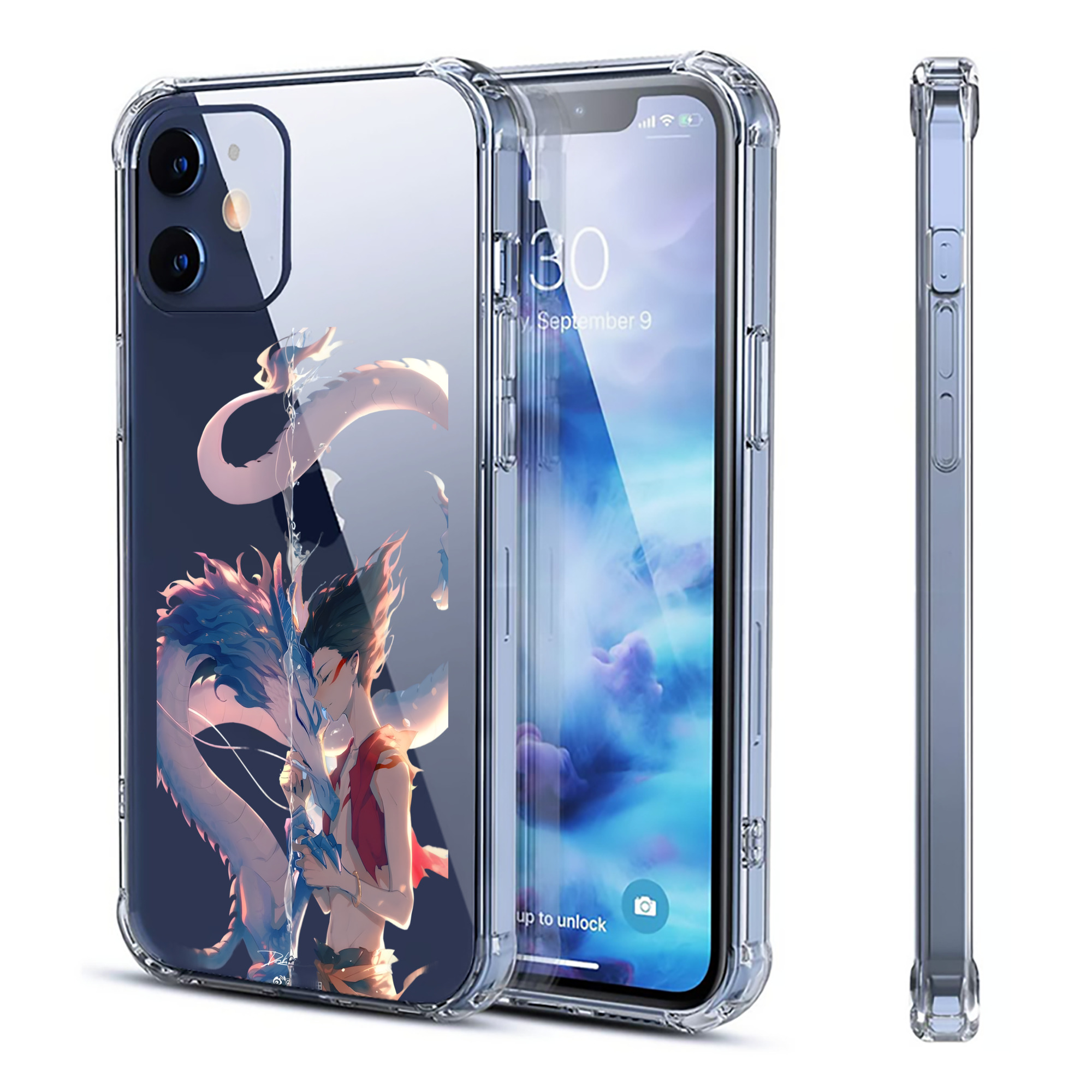 （画像用） Ne Zha 2 ナタ 魔童の大暴れ 【iPhone 12シリーズ対応】透明スマホケース（クリアソフトケース）